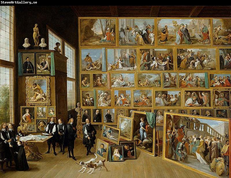 David Teniers the Younger Erzherzog Leopold Wilhelm in seiner Galerie in Brussel